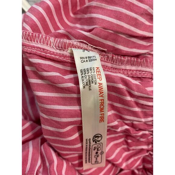 Anthropologie The Wren Boxer Pants Small Petite SP Pink Stripe Wide Leg Lounge - Picture 9 of 13